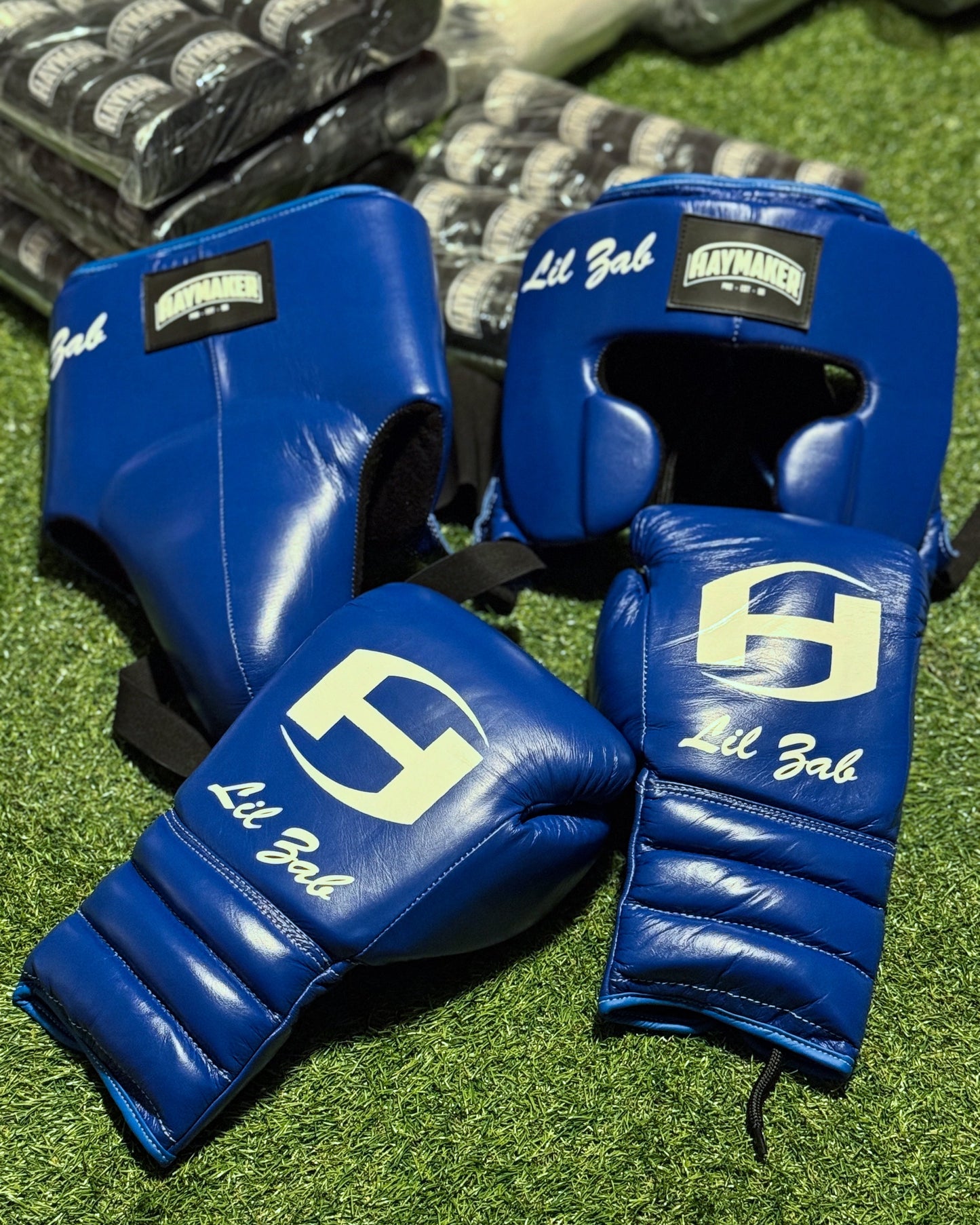 ROYAL BLUE | BOXING SPARRING SET | 100% LEATHER