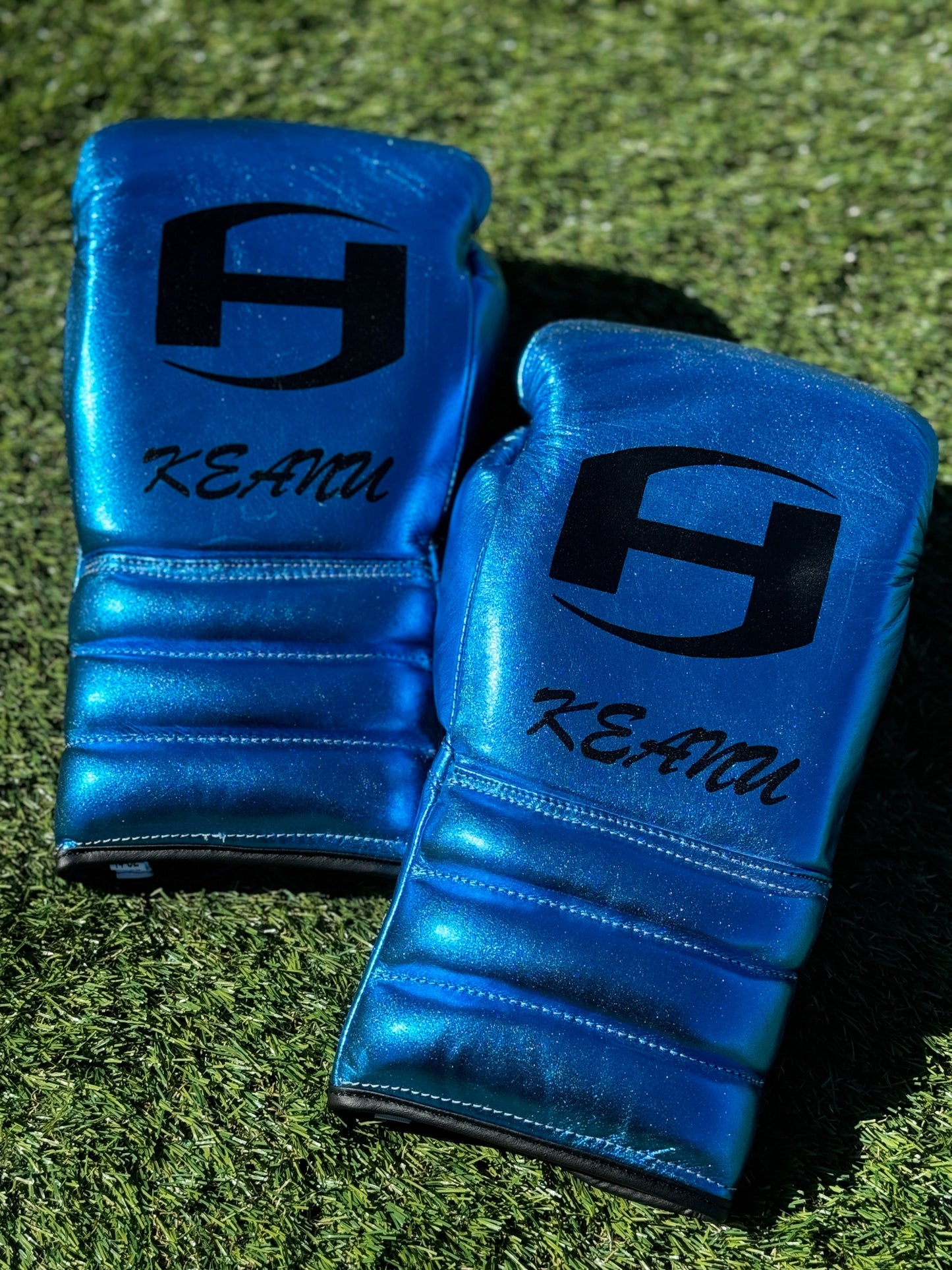 METALLIC TEAL | PRO ELITE GLOVES 100% LEATHER