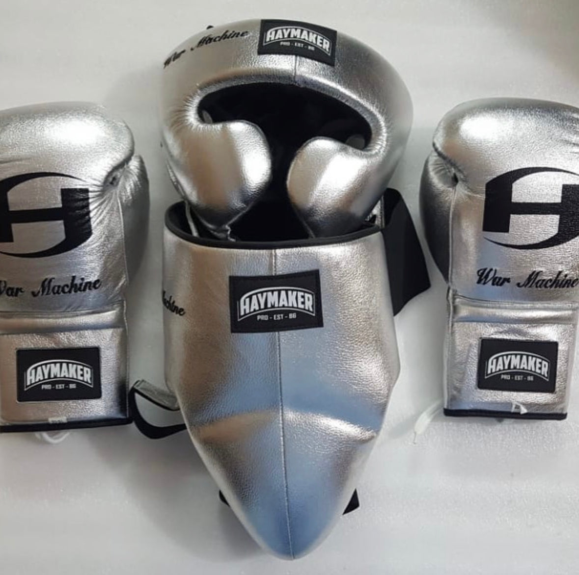 METALLIC HAYMAKER EDITION SPARRING – | | SET LEATHER 100% PRO BOXING |