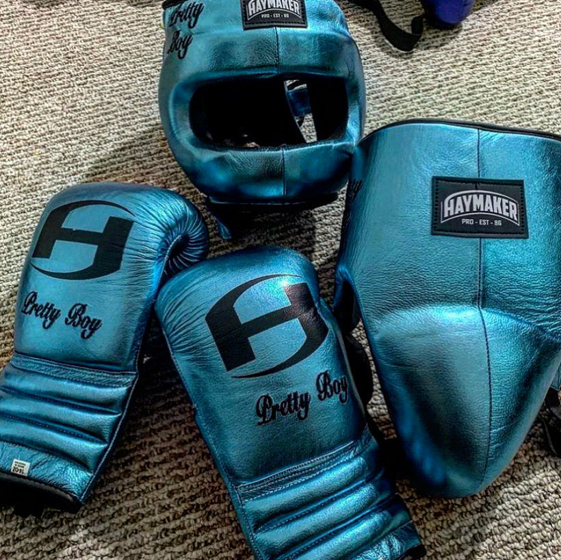 METALLIC | PRO EDITION 100% LEATHER | HAYMAKER BOXING SPARRING SET – 