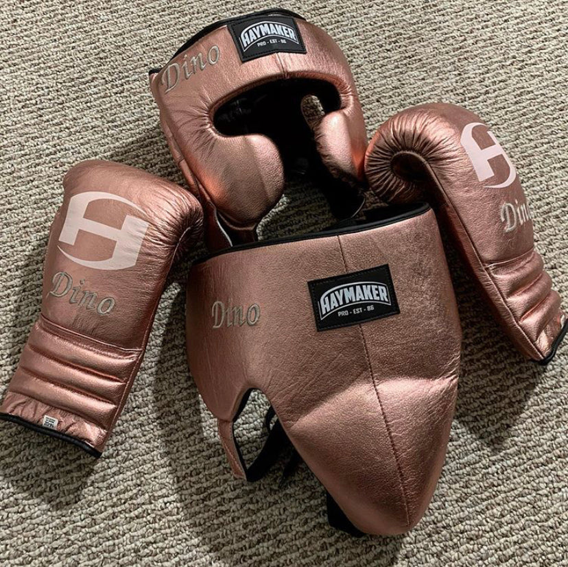 METALLIC | PRO SPARRING | HAYMAKER BOXING SET 100% – EDITION LEATHER 