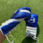 BLUE & WHITE | PRO ELITE GLOVES 100% LEATHER