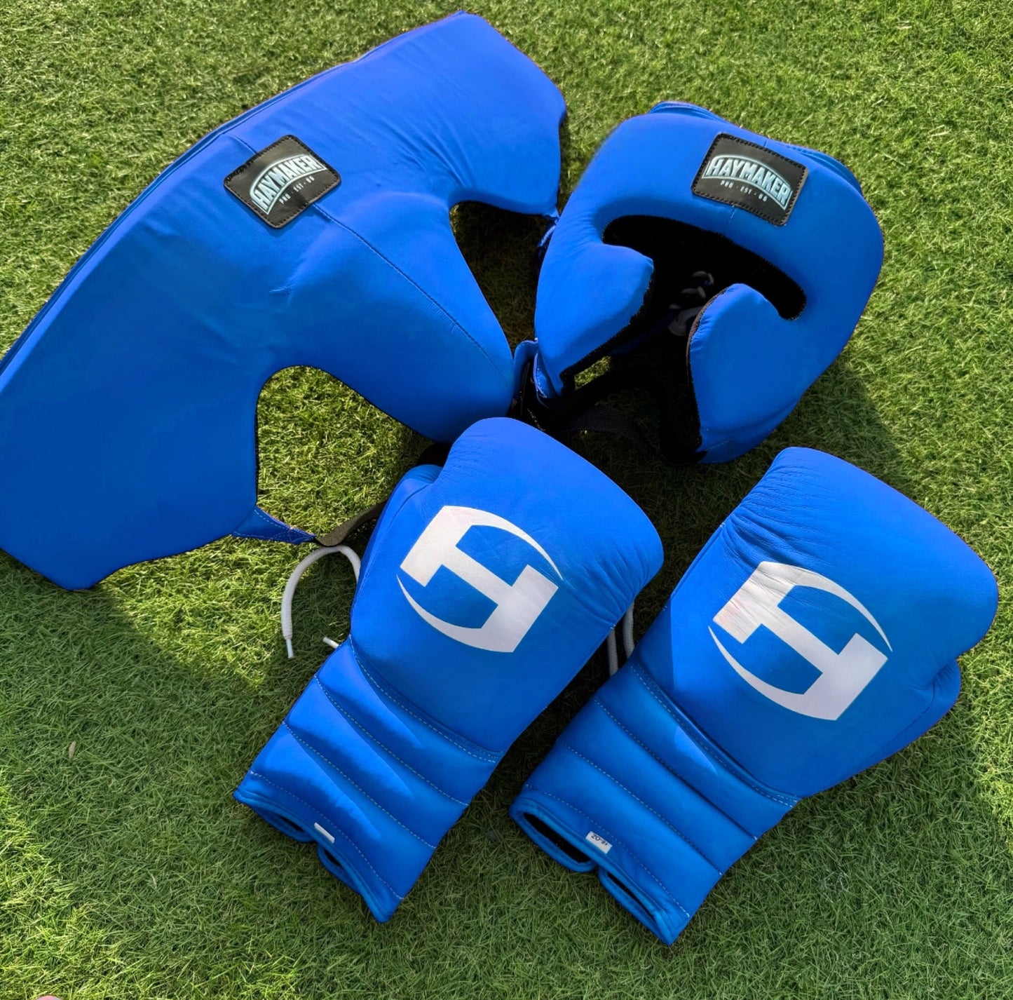 MATTE BLUE | BOXING GLOVES & SPARRING SET 100% LEATHER