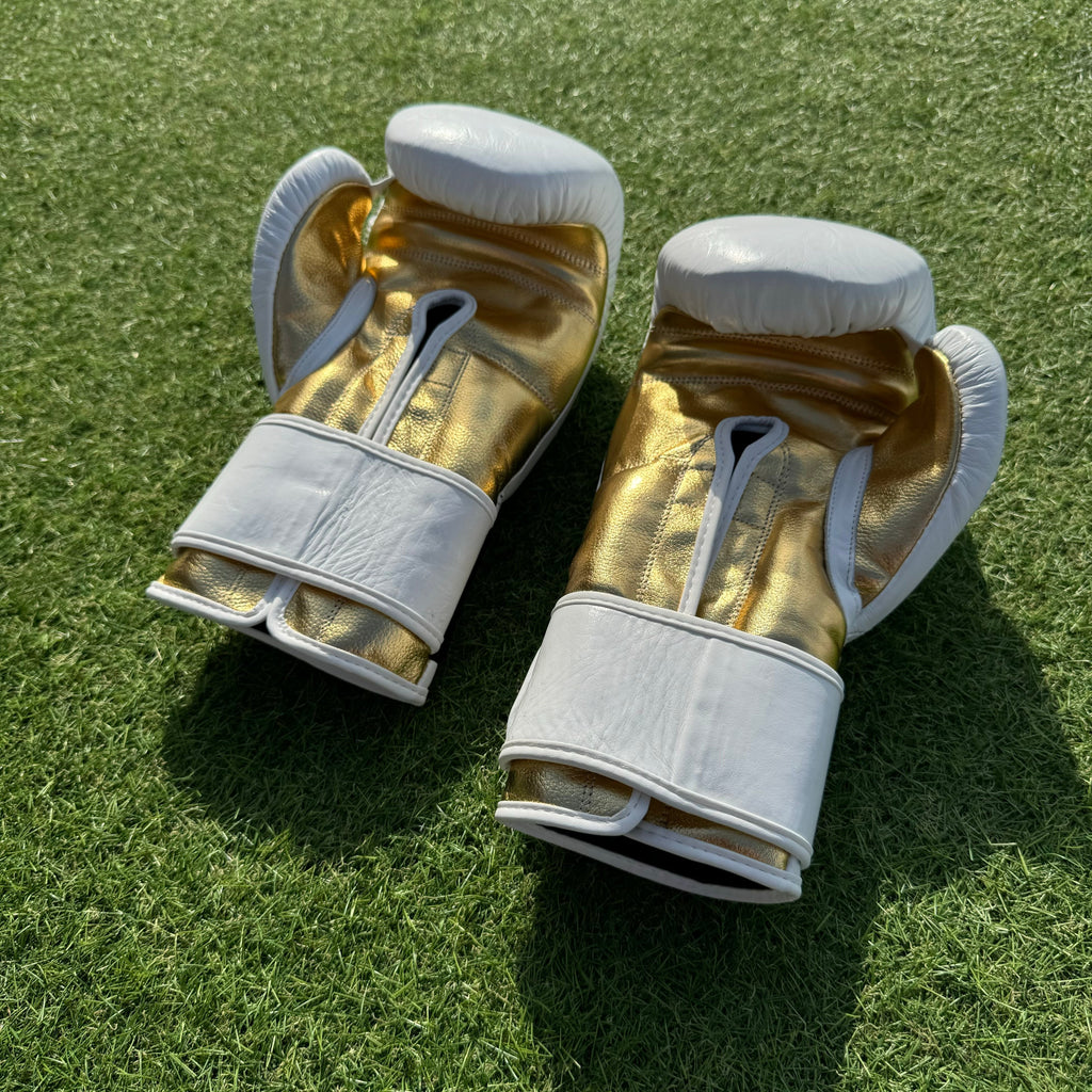 WHITE GOLD | PRO ELITE | PRO ELITE GLOVES 100% LEATHER