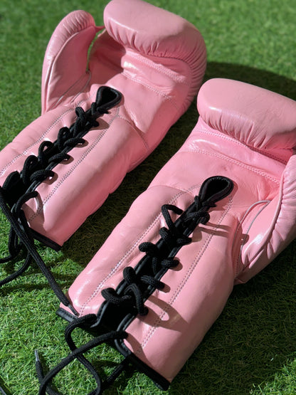 SOLID PINK | PRO ELITE GLOVES 100% LEATHER