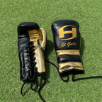 BLACK & GOLD | PRO ELITE GLOVES 100% LEATHER