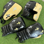BLK CREAM | CRUCIFIX | BOXING GLOVES & SPARRING SET | 100% LEATHER