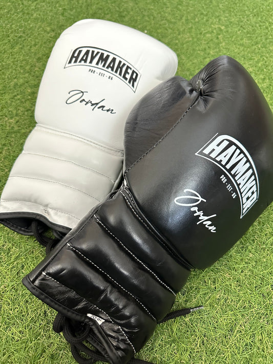 TWO TONE BLACK & WHITE | BOXING  GLOVES 100% LEATHER