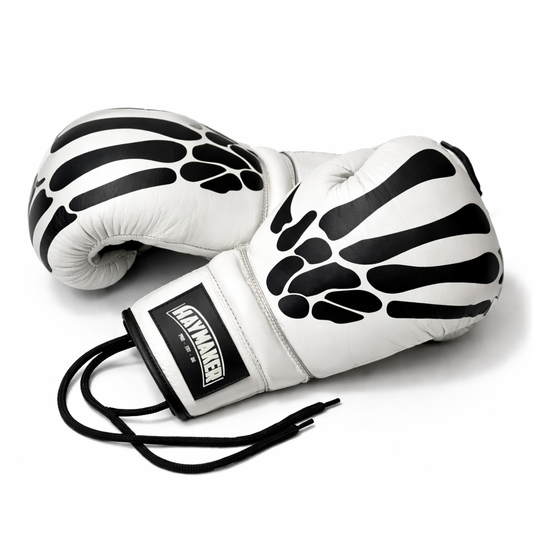 BONE EDITION | WHITE | PRO FIGHT 100% LEATHER