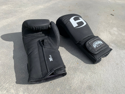 BLACK | BOXING BAG GLOVES | SYNTHETIC LEATHER