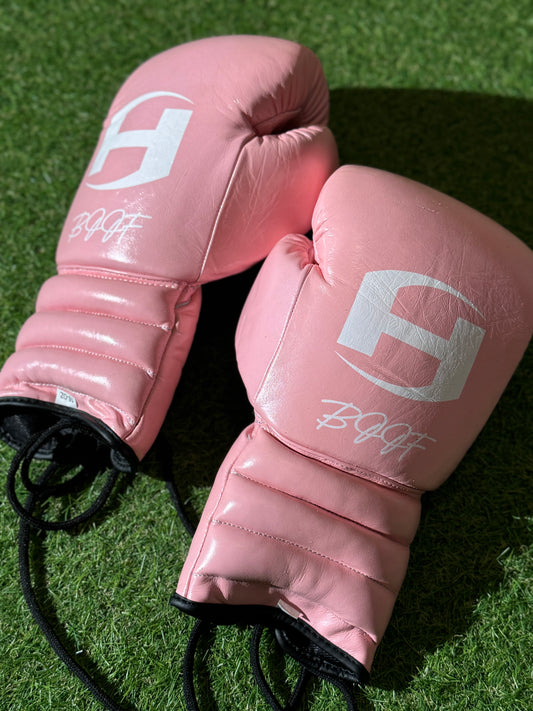 SOLID PINK | PRO ELITE GLOVES 100% LEATHER