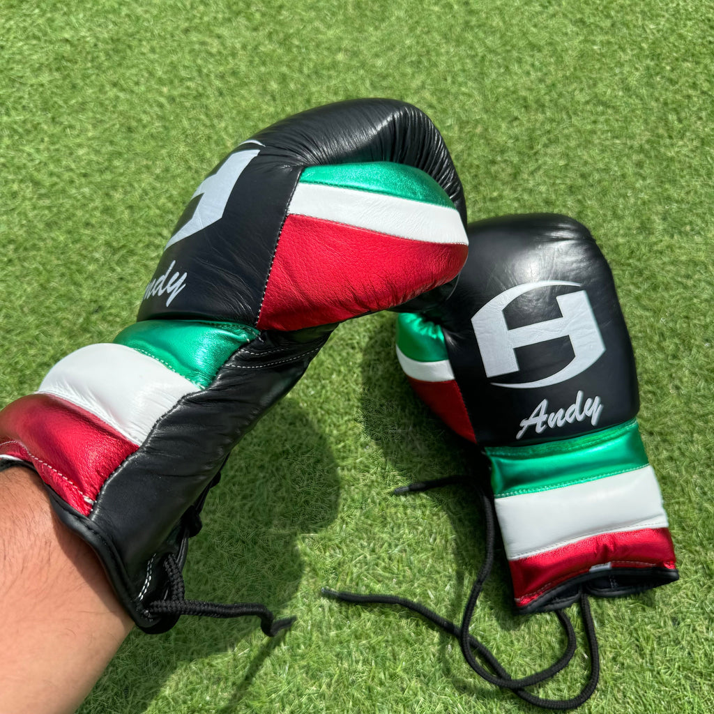 BLACK MEXICAN STYLE | BOXING GLOVES 100% LEATHER