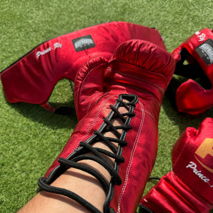 METALLIC | RED | SPARRING SET | 100% LEATHER