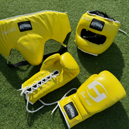 YELLOW | SPARRING SET | 100% LEATHER