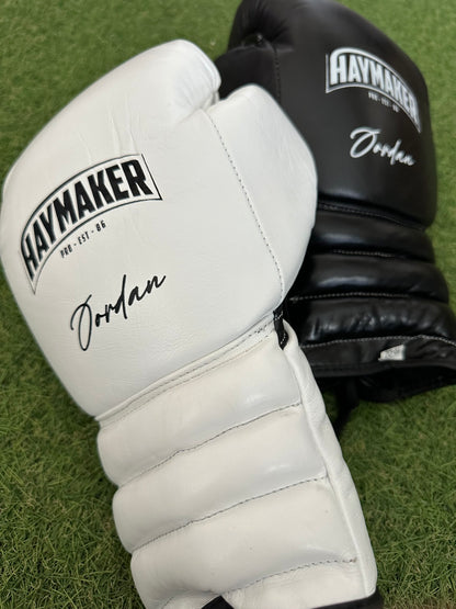 TWO TONE BLACK & WHITE | BOXING  GLOVES 100% LEATHER