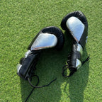 BLACK & SILVER | PRO ELITE GLOVES 100% LEATHER