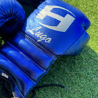 METALLIC BLUE | BOXING GLOVES & SPARRING SET | 100% LEATHER