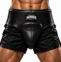 BLACK | BOXING GROIN GUARD 100% LEATHER