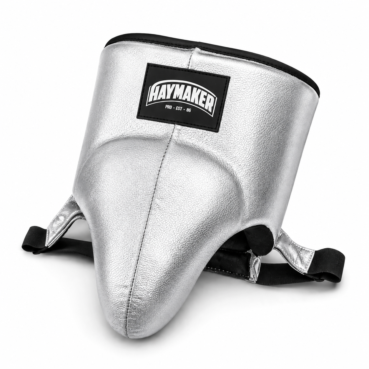 Groin Guard Rose Silver | 100% Leather