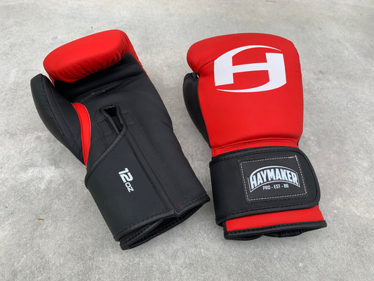 RED | BOXING BAG GLOVES SYNTHETIC LEATHER