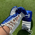 BLUE & WHITE | PRO ELITE GLOVES 100% LEATHER