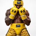YELLOW | BOXING GLOVES & SPARRING SET 100% LEATHER