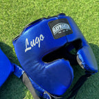 METALLIC BLUE | BOXING GLOVES & SPARRING SET | 100% LEATHER