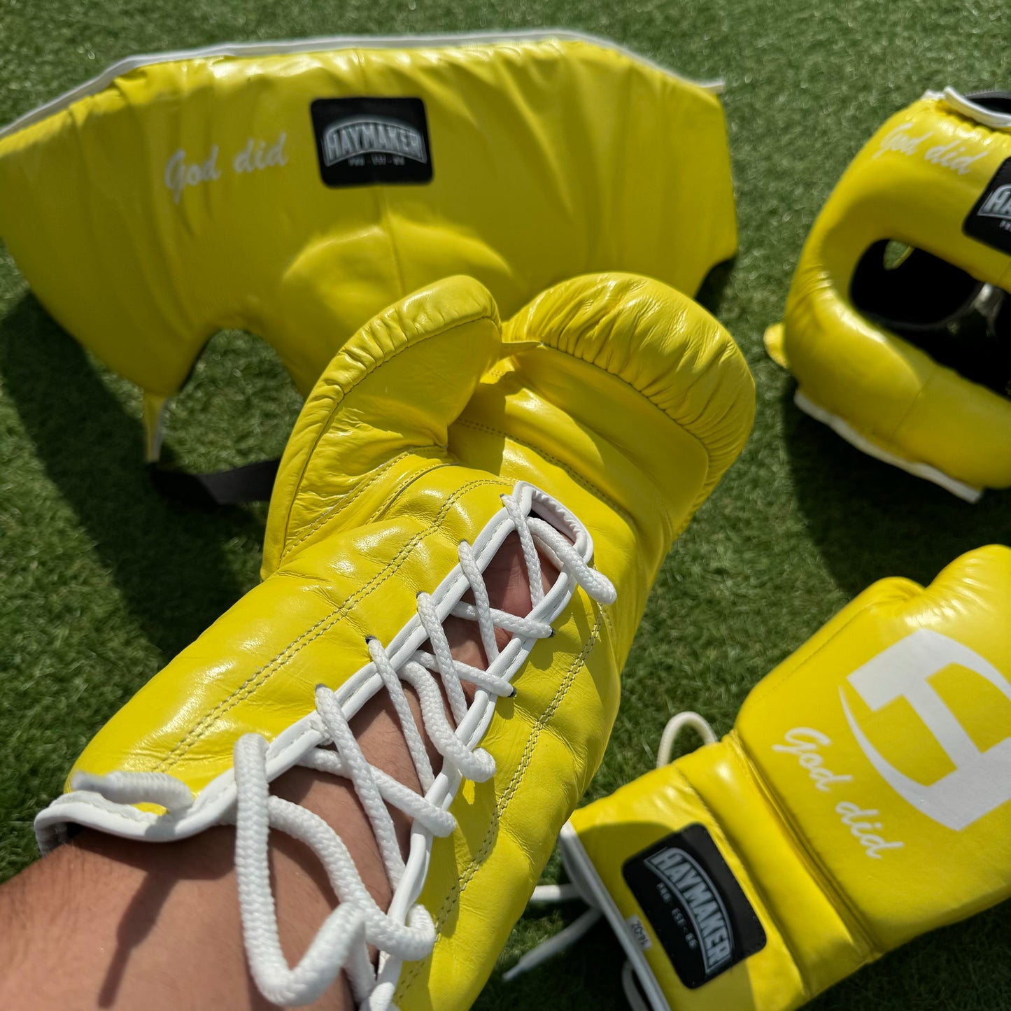 YELLOW | SPARRING SET | 100% LEATHER
