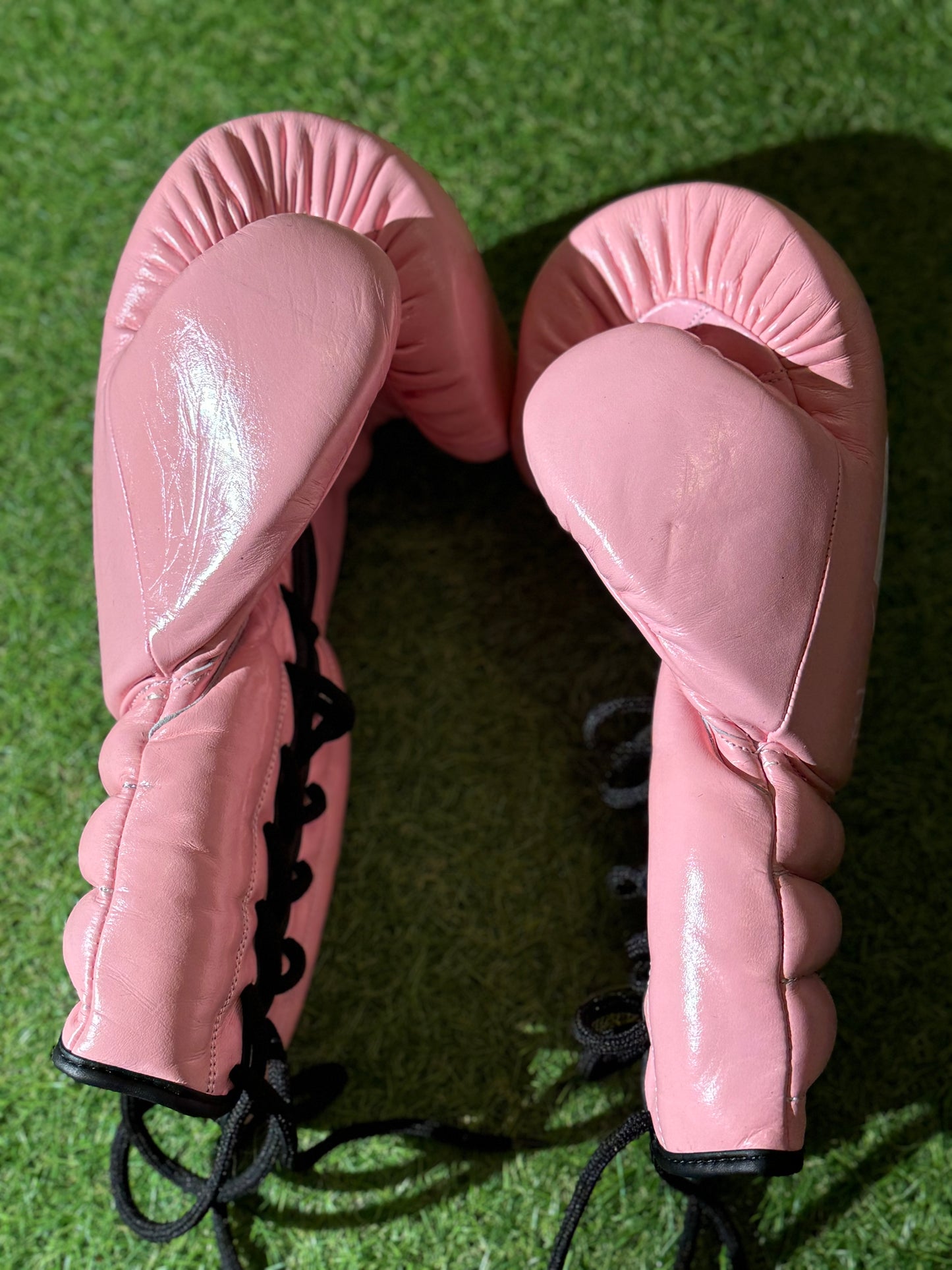 SOLID PINK | PRO ELITE GLOVES 100% LEATHER