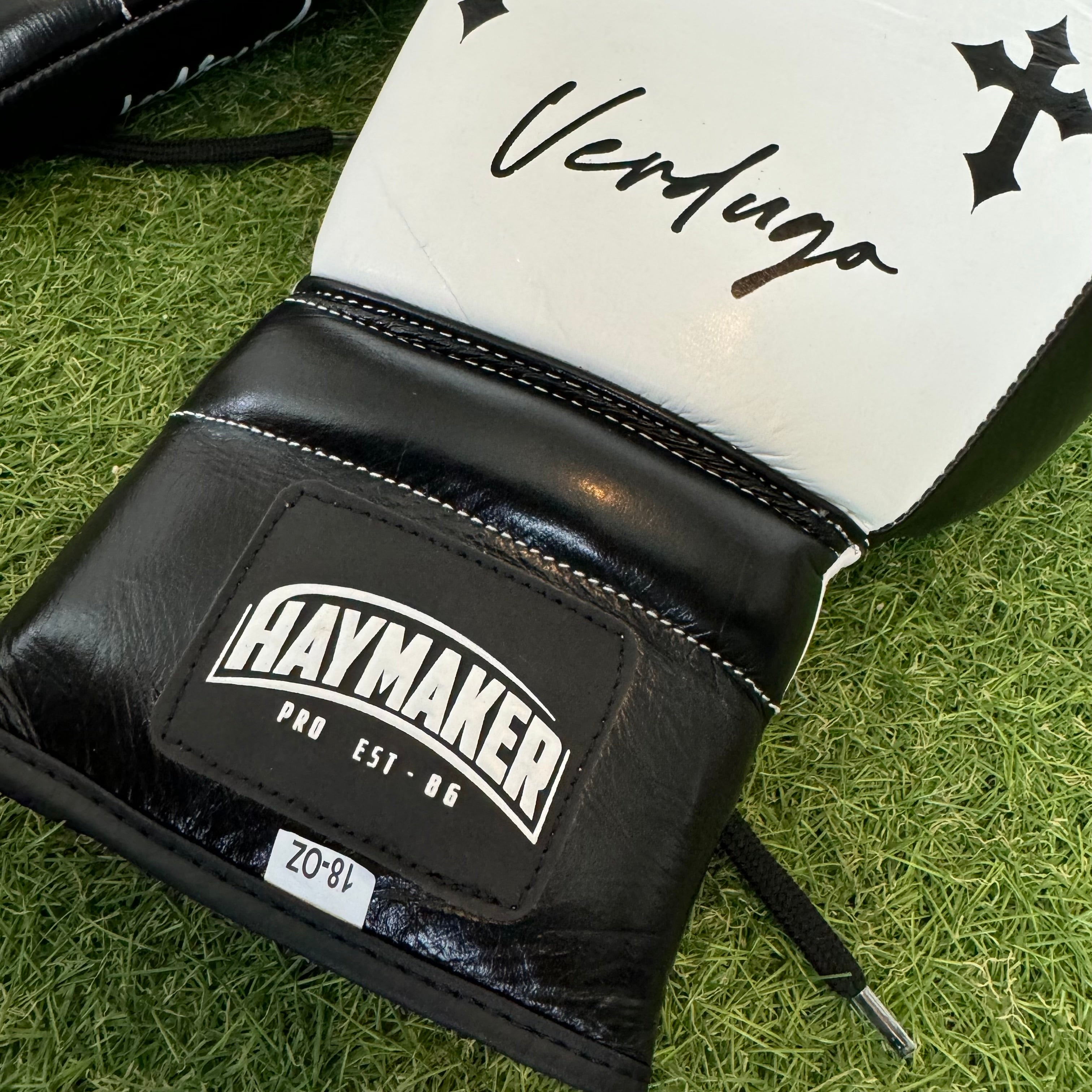 BLK & WHITE| CRUCIFIX | BOXING GLOVES & SPARRING SET | 100% LEATHER