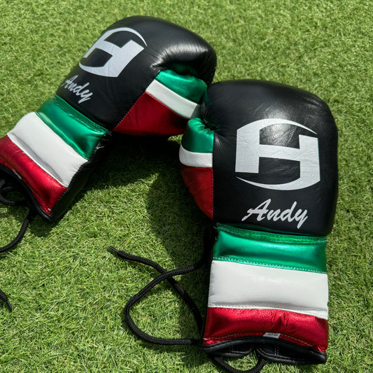 BLACK MEXICAN STYLE | BOXING GLOVES 100% LEATHER