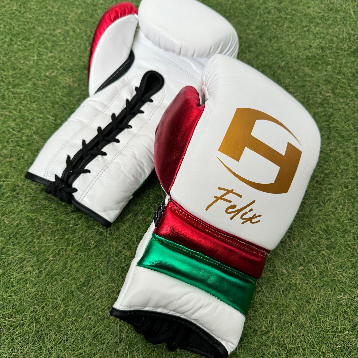 METALLIC MEXICO | BOXING GLOVES & SPARRING SET | 100% LEATHER