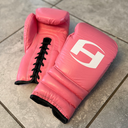 SOLID PINK | PRO ELITE GLOVES 100% LEATHER