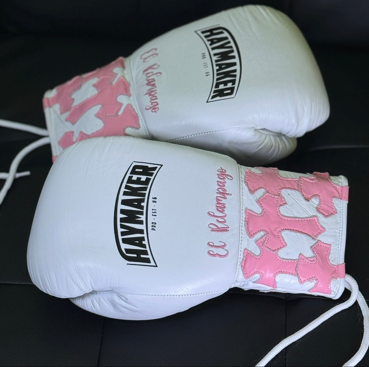 PINK CRUCIFIX | PRO ELITE GLOVES 100% LEATHER