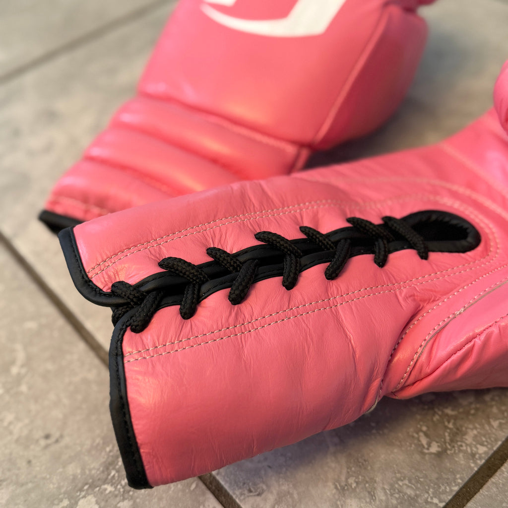 SOLID PINK | PRO ELITE GLOVES 100% LEATHER