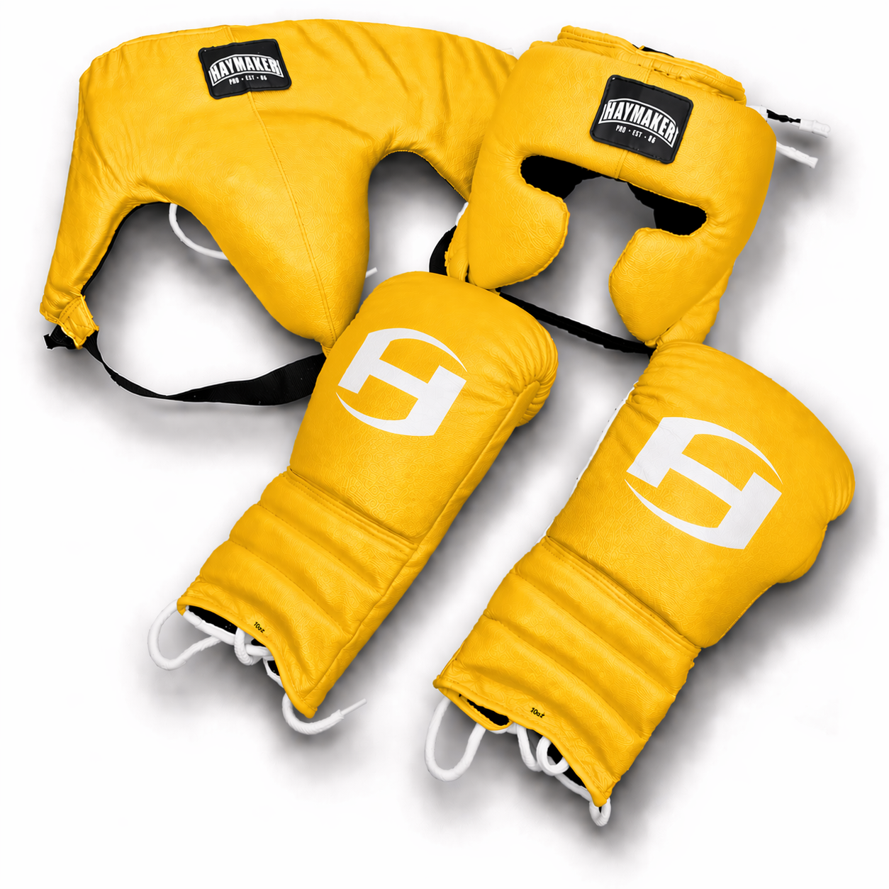 YELLOW | BOXING GLOVES & SPARRING SET 100% LEATHER