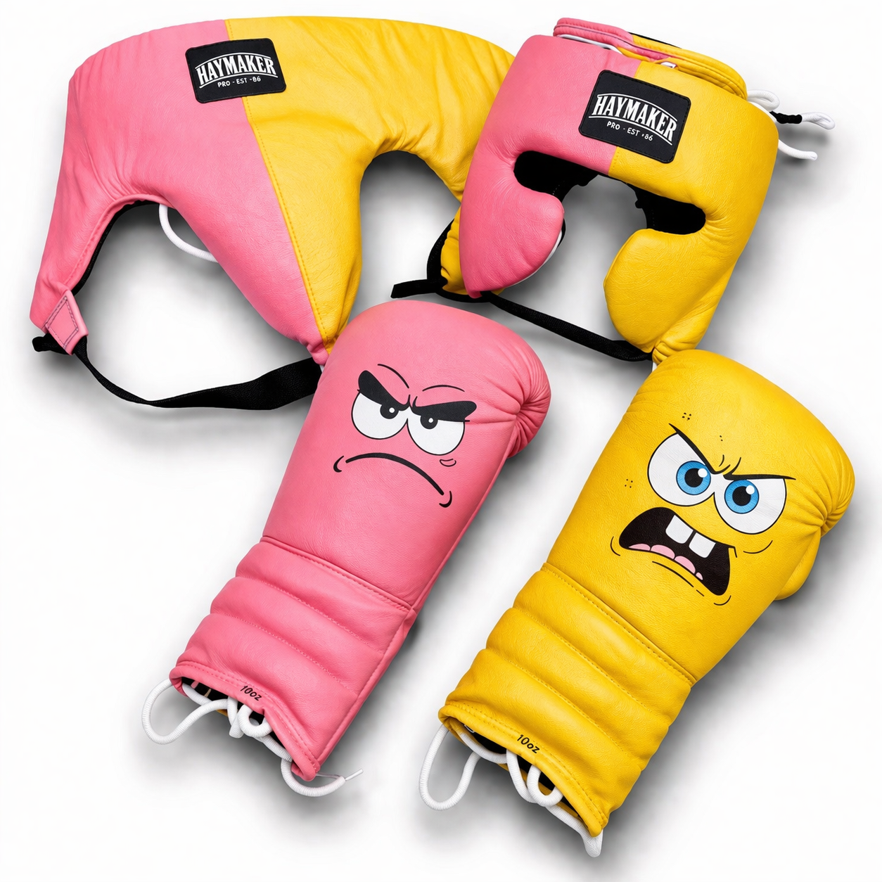 SB CARTOON | BOXING GLOVES & SPARRING SET 100% LEATHER