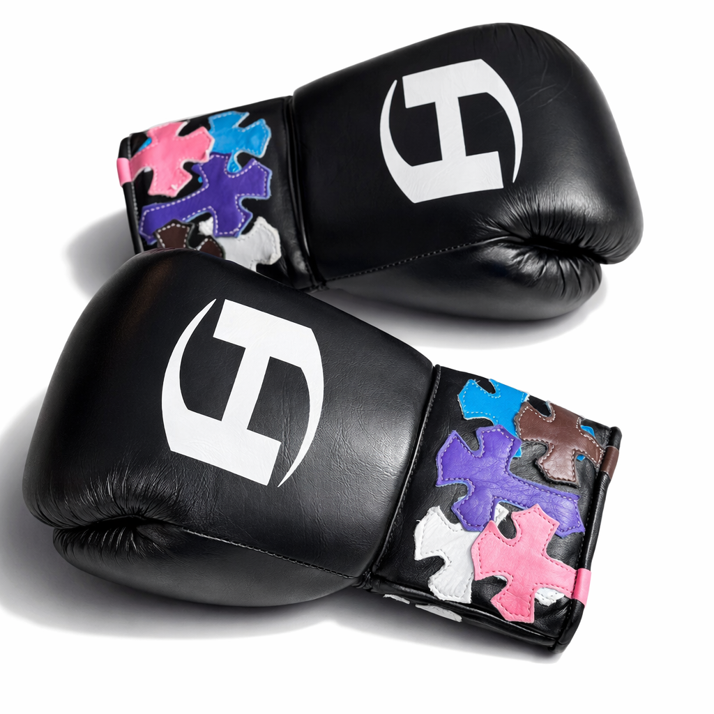 CRX001 BLACK BOXING GLOVES | 100% LEATHER