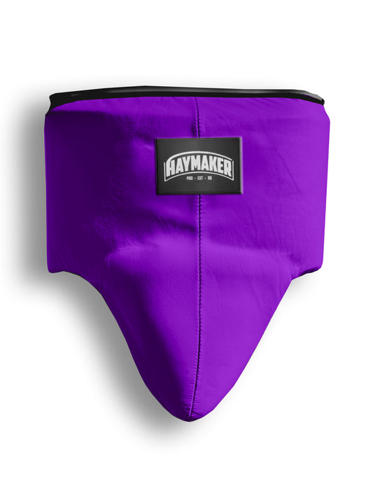 PURPLE | BOXING GROIN GUARD 100% LEATHER