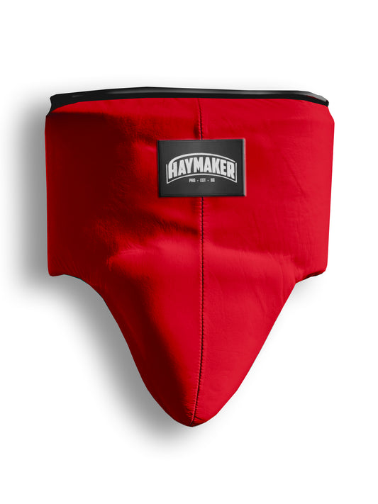 RED | BOXING GROIN GUARD 100% LEATHER