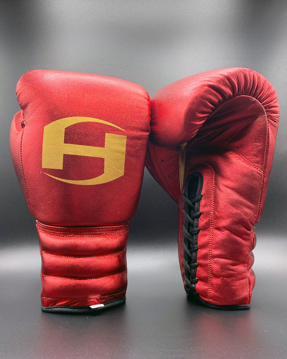 METALLIC | RED | PRO ELITE | PRO ELITE GLOVES 100% LEATHER – HAYMAKER ...